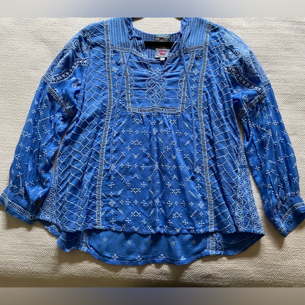 Johnny Was Embroidered Blouse